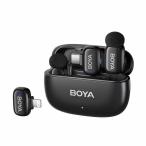 BOYA　Wireless mic BOYA mini12 ボーヤミニ12 Lightning/Type-C対応 無指向性 スマホ/タブレット用 ブラック　BOYAMINI12
