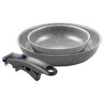 ショッピングIH バッラリーニ　《IH・ガス火対応》フライパン ヴィンチ(20cm・26cmセット)　Z1029-792