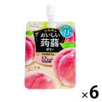 たらみ　おいしい蒟蒻ゼリーピーチ味　150g　6個