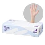 アスクル　プラスチックグローブ　M　粉付き（パウダーイン）　1セット（100枚入×3箱）　ビニール手袋
