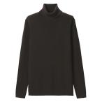 無印良品 首のチクチクを抑えたリブタートルネック洗えるセーター 紳士 L ブラウン 良品計画