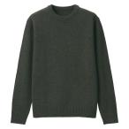 無印良品 メリノウールミドルゲージクルーネックセーター 紳士 M カーキグリーン 良品計画