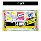 クイックルワイパー 立体吸着ウエットシート ストロング リフレッシュレモンの香り 1パック（12枚入） 花王