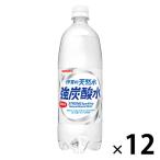 サンガリア 伊賀の天然水 強炭酸水 1L 1箱(12本入)