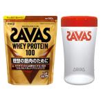 【LOHACO限定】ザバス(SAVAS) ホエイプロテイン リッチショコラ味 980g 1袋+ザバス プロテインシェイカー付セット 明治
