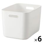 無印良品 やわらかポリエチレンケース 大 約幅25.5×奥行36×高さ24cm 6個 良品計画