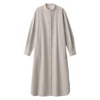 【SALE】 【レディース】無印良品 両面起毛フランネルスタンドカラーシャツワンピース 婦人 M ベージュ 良品計画