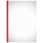 アスクル　レール式クリアーホルダー　A4タテ　10枚とじ　レッド　30冊　ファイル オリジナル