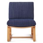 無印良品 綿デニムリビングでもダイニングでもつかえるソファチェア用カバー/ブルー（面ファスナー仕様） 38740063 良品計画