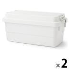 無印良品 ポリプロピレン頑丈収納ボックス 特大 70L 約幅78×奥行39×高さ37cm 1セット（2個） 良品計画