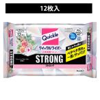 クイックルワイパー 立体吸着ウエットシート ストロング フレッシュフローラルの香り 1パック（12枚入） 花王
