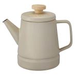 【BRUNO×富士ホーロー】 ホーローケトル 1.6L グレージュ IH・直火対応 BHK282-GRG 1個