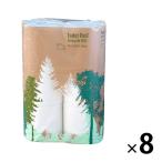 2倍巻 トイレットペーパー 6ロール入 再生紙 ダブル 60m ロハコオリジナルトイレットロール ロングタイプ 1箱（8パック） オリジナル