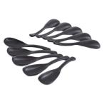 【アウトレット】木目レンゲスプーン ブラック 10本セット 1袋（10本）スプーン 食器 カトラリー