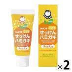 シャボン玉 こども せっけんハミガキ みかん味 50g 1セット（2本） シャボン玉石けん 歯磨き粉