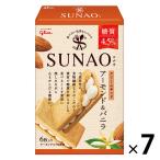 【1枚あたり糖質4.5g】江崎グリコ SUNAO（スナオ）＜アーモンド＆バニラクリームサンド＞6枚入×7箱 低糖質 糖質オフ