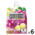マンナンライフ　クラッシュタイプの蒟蒻畑ライト　ぶどう味　6個　ゼリー飲料　こんにゃくゼリー