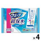 ウェーブ フロアワイパー（フローリングワイパー）用 ウェットシート 掃除用品 超保水 #たまもりたまげる 1セット（16枚×4パック） ユニ・チャーム