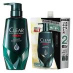 セール 【セット品】CLEAR（クリアフォーメン）スカルプシャンプー トータルケア 本体 350g + 詰め替え 特大 560g