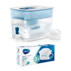 【お得セット】 ブリタ（BRITA）浄水器 ポット型 ピッチャー フロー マクストラプラス ピュアパフォーマンス カートリッジ4個付き