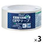 手で切れるOPPテープ 静音タイプ 0.065mm厚 幅48mm×長さ50m No.6022 透明 Monf 古藤工業 1セット（3巻入）