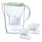 数量限定 ブリタ (BRITA) 浄水器 ポット型 ピッチャー 1.4L マレーラCOOL パステルグリーン カートリッジ2個付 日本正規品 冬の水分補給