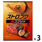 KOIKEYA STRONG(湖池屋ストロング) ポテトチップス 鬼コンソメ 3袋　湖池屋　スナック菓子