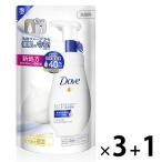 【セール】ダヴ（Dove）ビューティモイスチャー クリーミー泡洗顔料 つめかえ用 140ml 1セット (3個+1個） ユニリーバセール