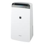 シャープ 衣類乾燥 除湿機 CV-P180-W プラズマクラスター 7000 18L/日 ハイパワー 20畳 リビング 上下左右スイング コンプレッサ