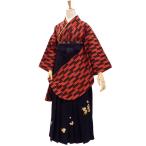  церемония окончания hakama комплект покупка Taisho ... стрела . красный × чёрный ...... добавив рост 147 из 154cm