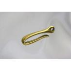 真鍮製ベルトフックキーホルダー　サイズＭ　生地