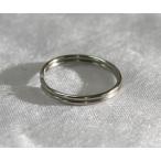 【あすつく】ダブルリング　シルバー　15mmｘ1mm