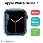 Apple Watch Series 7 45mm アルミケース GPS+Cellular   Cグレード ブルー アルミニウム/バンドなし 本体+ケーブル