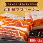 ふるさと納税 飯田市 【ワインのおつまみにもオススメ】市田柿フロマージュ　100g×3個