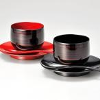 彩波椀 皿ペア スプーンセット 白檀 椀 φ9×6.9cm