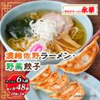ふるさと納税 佐野市 【佐野餃子(中)野菜餃子24個4人前】×2袋と【濃縮佐野ラーメン】6人前