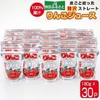 ふるさと納税 横手市 【果汁100%】JA秋田ふるさとりんごジュース(ストレート)180g×30P