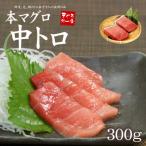 ふるさと納税 いわき市 本マグロ中トロ 約300g 解凍レシピ付き 1サクずつ真空包装