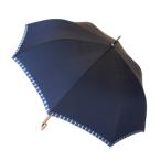 ふるさと納税 富士河口湖町 槙田商店【紳士雨傘】長傘 Tie Plain×Stripe 紺