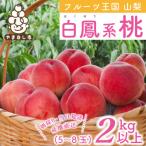 ショッピングふるさと納税 桃 ふるさと納税 山梨市 山梨県産 桃 白鳳 2kg以上(5〜8玉) ふるさと納税