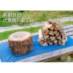 薪割り台 直径約20~25cm と薪 約7kg