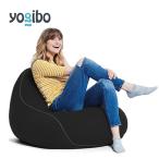 ショッピングヨギボー ふるさと納税 大和高田市 Yogibo Lounger(ヨギボー ラウンジャー)ブラック