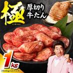 ふるさと納税 泉佐野市 厚切り牛たん 1kg 氷温熟成×旨塩ダレ 500g×2P 焼肉用 訳あり mrz0124