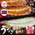 矢作川うなぎ蒲焼 蒲焼 白焼き 特大3本セット_OS389-0006-02