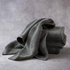 ふるさと納税 泉南市 ●「泉州美人」フェイスタオル　利休鼠 4枚セット