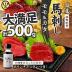 ふるさと納税 久留米市 福岡県産　国産馬刺し(モモ・カタ)【100g×5パック】馬刺しタレ【あまくち】付き