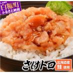 ショッピング北海道 ふるさと納税 白糠町 北海道産鮭使用「さけトロ」 40g×20パック (タレ付) 便利な食べきりパック