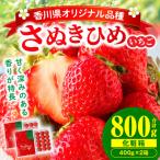 ふるさと納税 三木町 三木町地域いちご部会「さぬきひめ」400g化粧箱×2箱