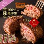 ショッピングふるさと納税 肉 ふるさと納税 水戸市 常陸牛ハンバーグ100g×8個【肉のイイジマ】