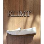 ふるさと納税 静岡市 靴　KLIMT(クリムト) のふわふわ楽チン　24.5cm　ホワイト　モカシンシューズ　